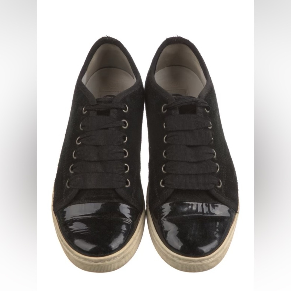 LANVIN AUTHENTIC. BLACK SNEAKERS SIZE 7. Good condition